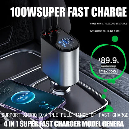 4 in 1 Retractable Charger