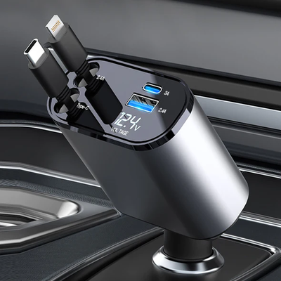 4 in 1 Retractable Charger